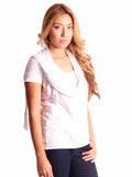 BCBG MaxAzria Braided Scarf Tee