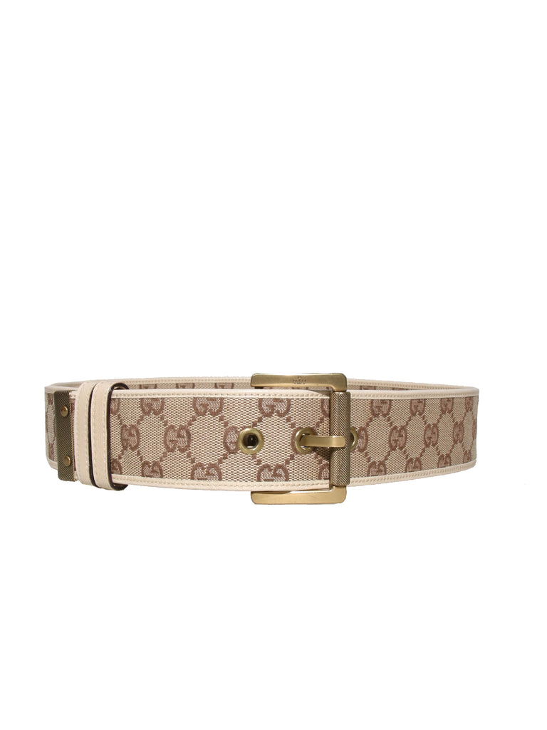 Gucci Monogram Canvas Belt