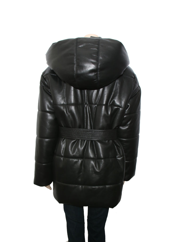 Faux Leather Coat