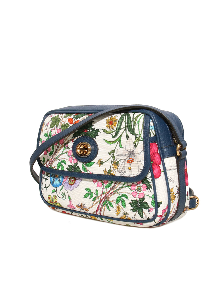 Gucci Flora Canvas Cross Body Bag