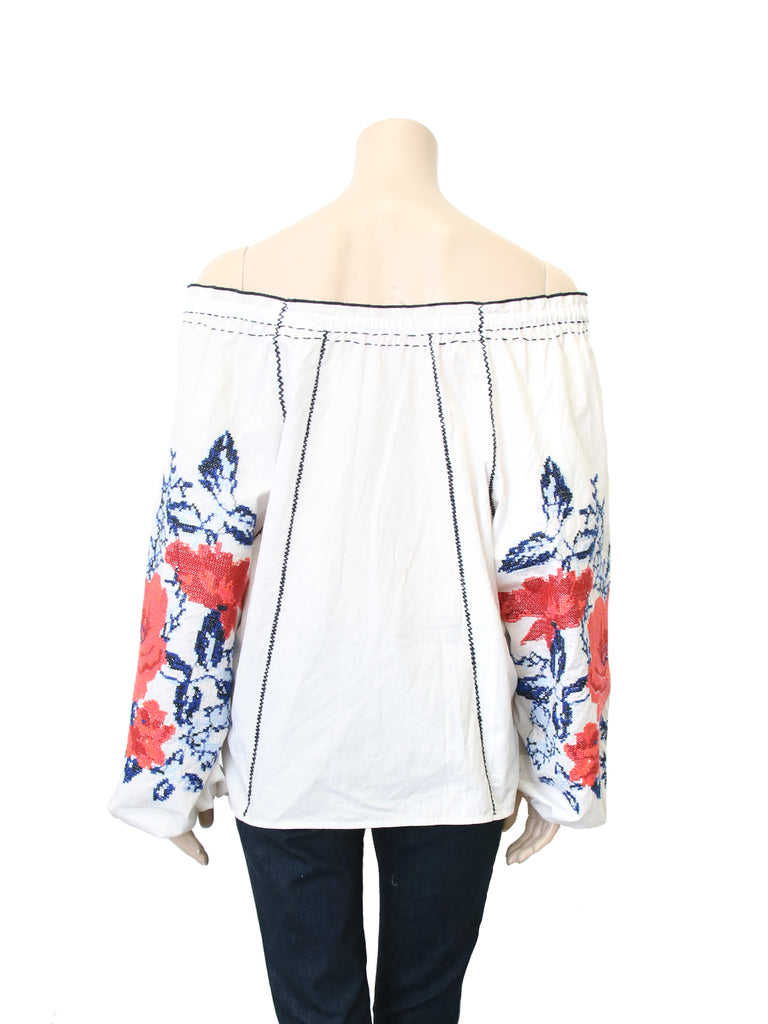 Parker Off-Shoulder Embroidered Top