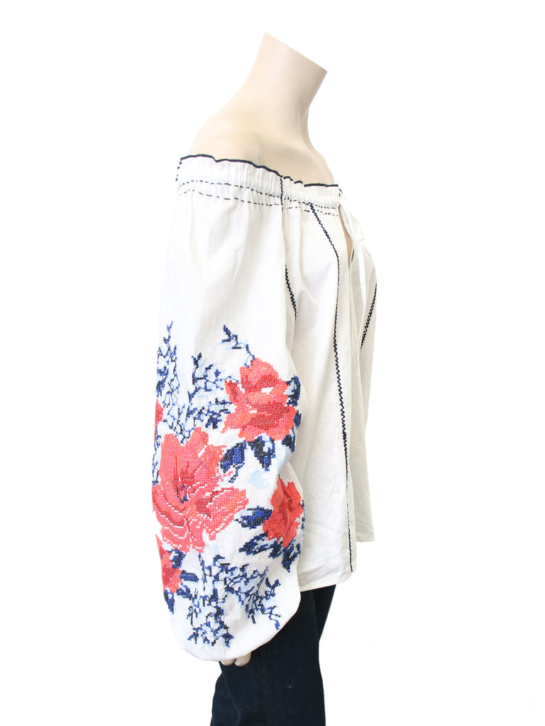 Parker Off-Shoulder Embroidered Top