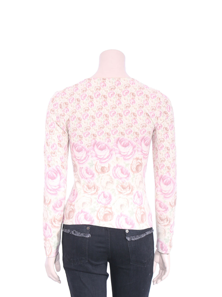 Blumarine Rhinestone Embellished Top