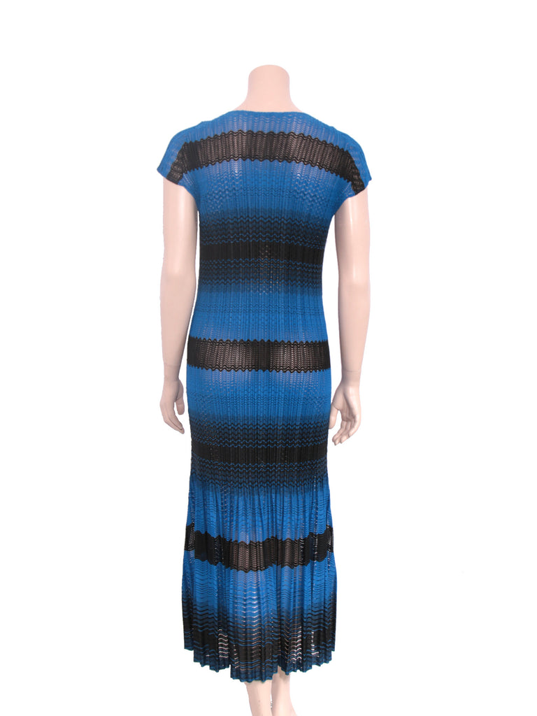 Pleats Please Issey Miyake Midi Stripe Dress