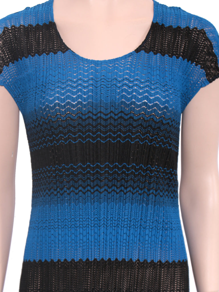 Pleats Please Issey Miyake Midi Stripe Dress