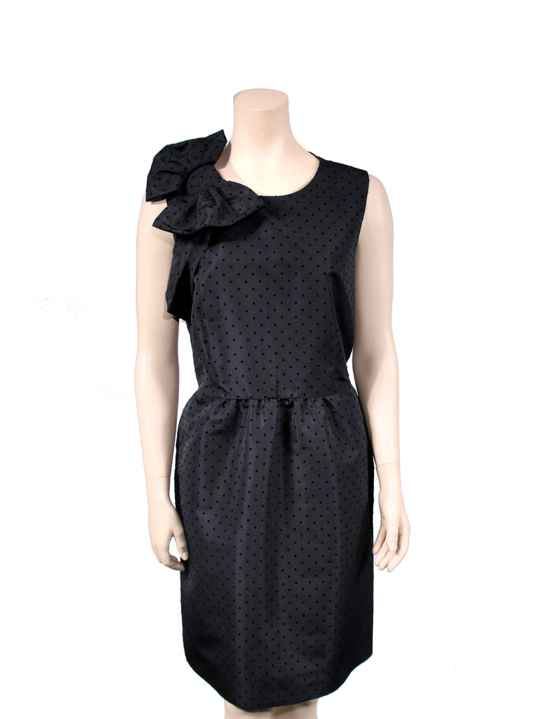 Valentino Polka-Dot Bow Dress