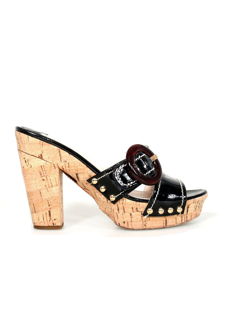 Prada Patent Leather Patent Sandals