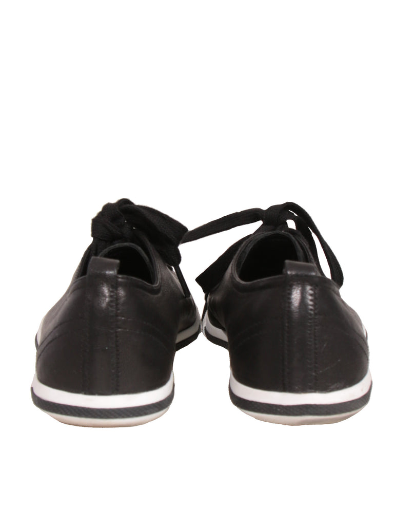 Prada Leather Lace-Up Sneakers
