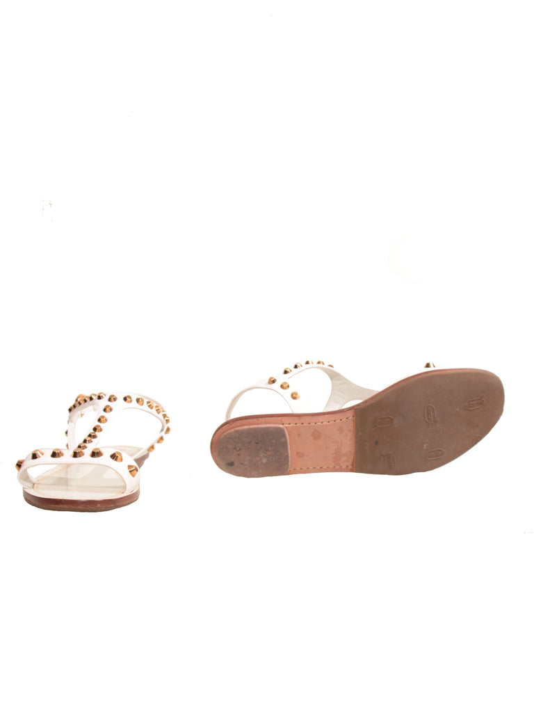 Prada Studded Flat Sandals
