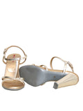 Prada Metallic Sandals