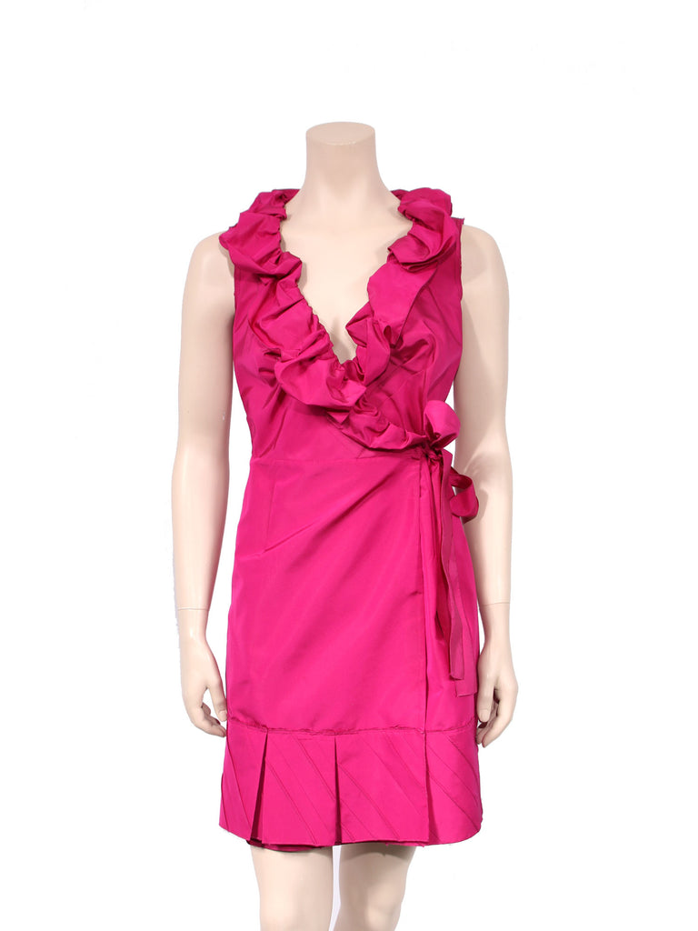 Prada Ruffle Wrap Dress