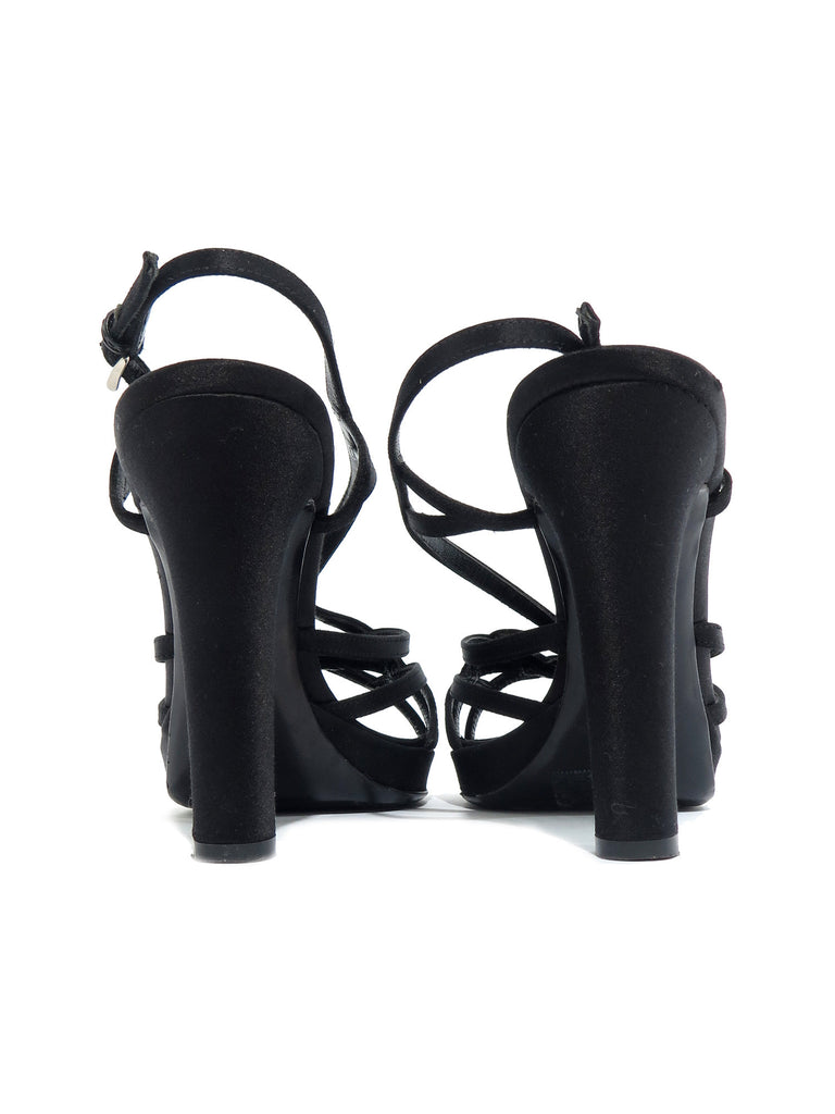 Prada Satin Strappy Sandals