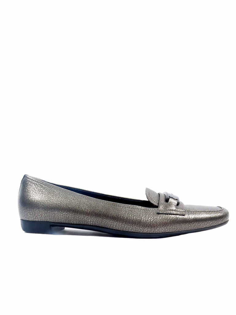Prada Metallic Loafers