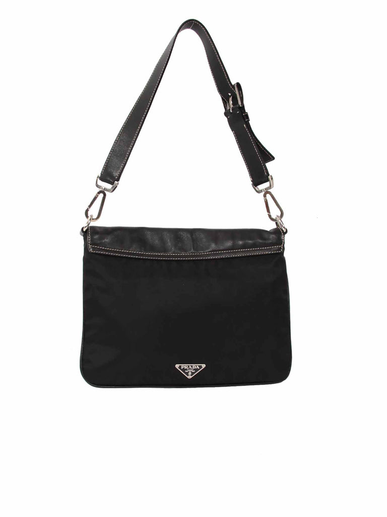 Prada Leather Flap Shoulder Bag