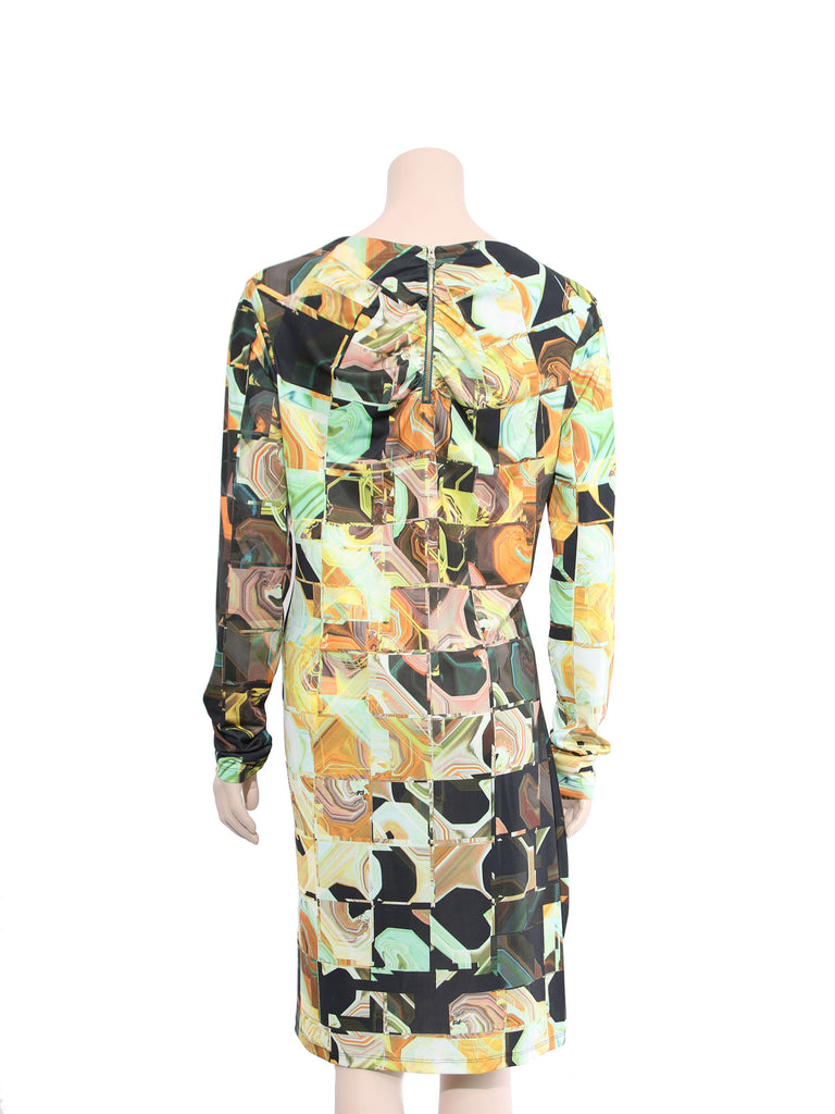 Ted Baker Printed Jersey Knot Dress