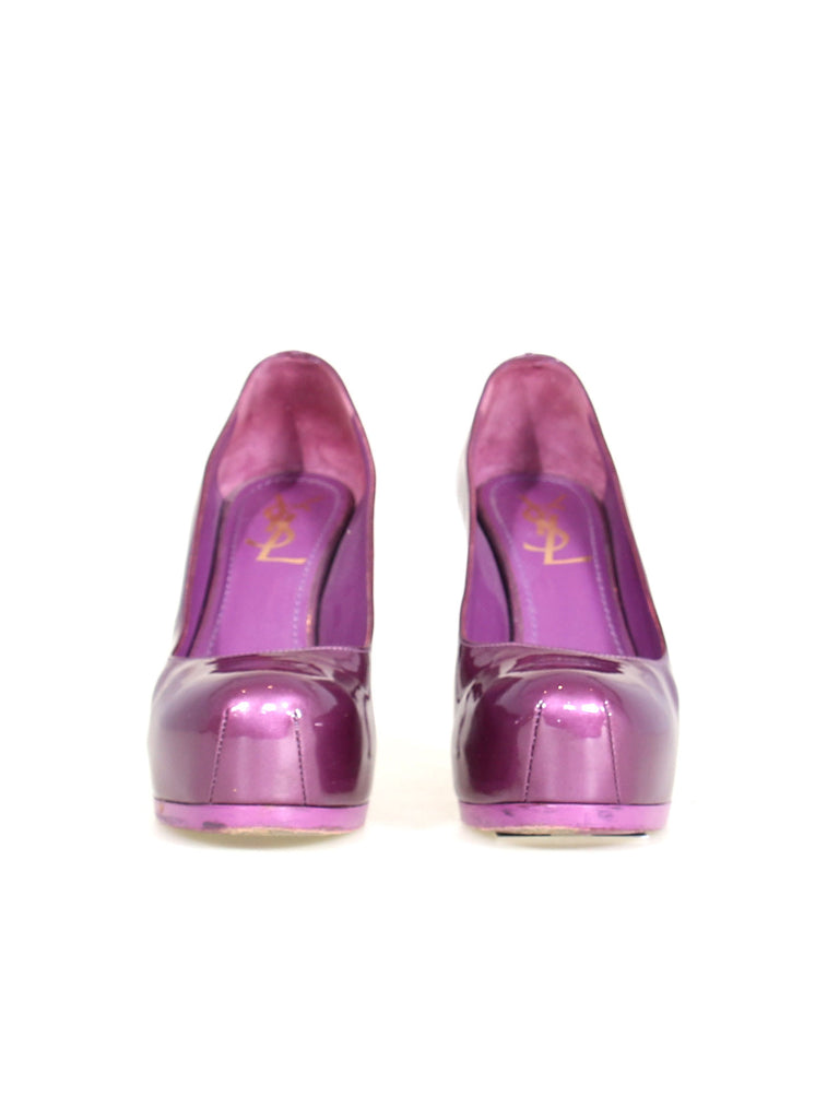 Yves Saint Laurent Tribute Two Patent Leather Pumps
