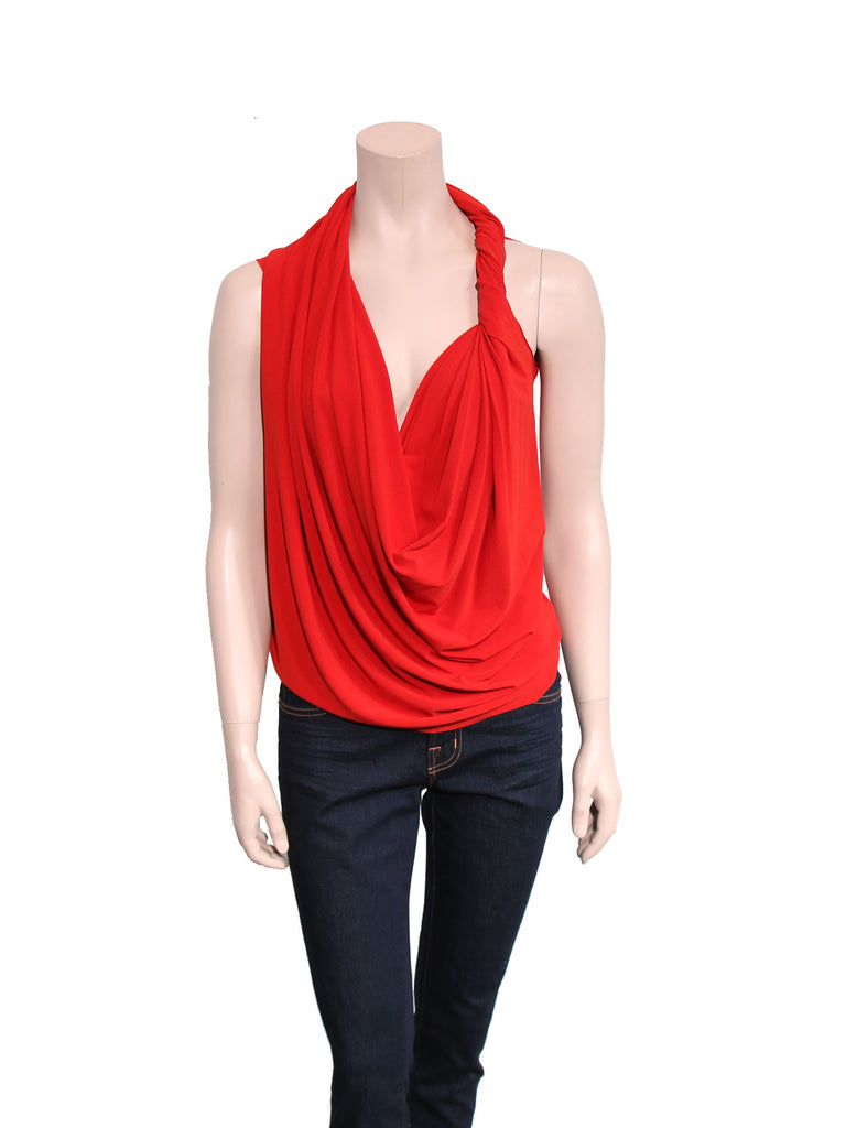 Lanvin Draped Sleeveless Top