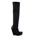 Rick Owens Leather Over-The-Knee Boots