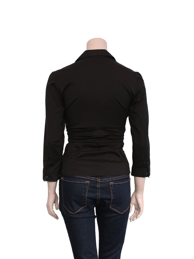 Prada Ruffle Button-Down Shirt