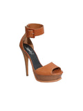 YSL Leather Platform Sandals