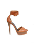 YSL Leather Platform Sandals