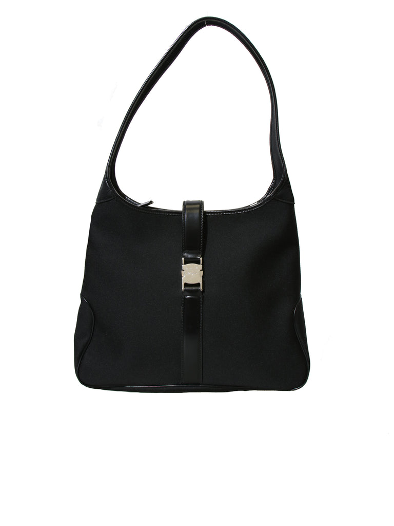 Salvatore Ferragamo Leather-Trimmed Shoulder Bag