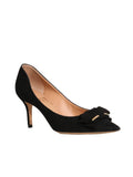 Salvatore Ferragamo Runa Suede Bow Pumps