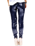 Alexander McQueen Sequin Silk-Blend Georgette Leggings