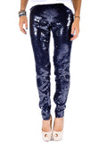 Alexander McQueen Sequin Silk-Blend Georgette Leggings