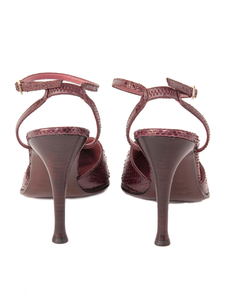 Sergio Rossi Snakeskin Pumps