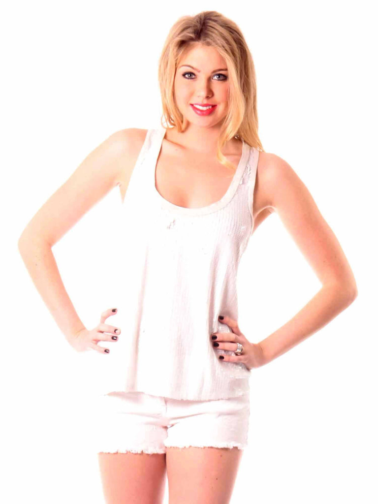 7 For All Mankind Sequin Tank