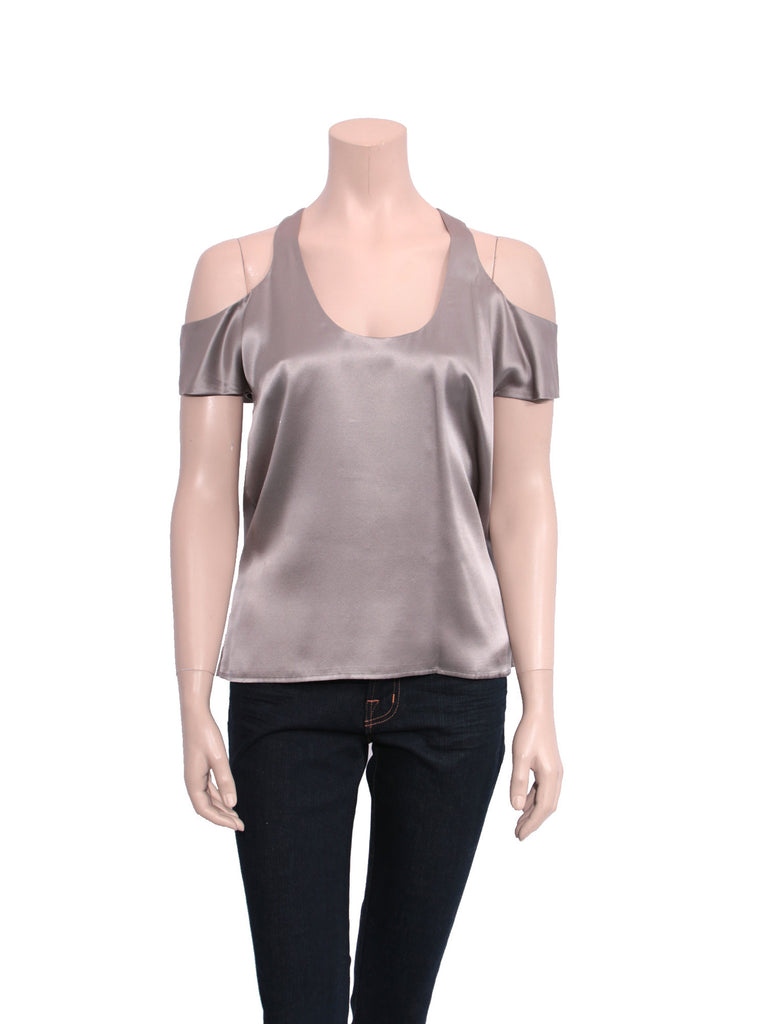 Mason Cut-Out Silk Top