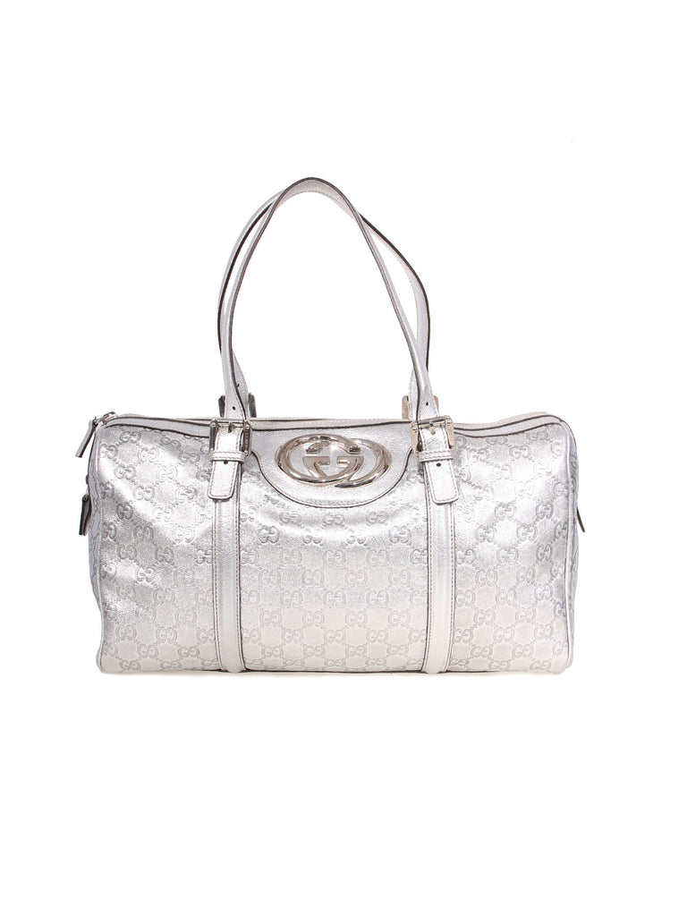 Gucci Metallic Guccissima Tote Bag