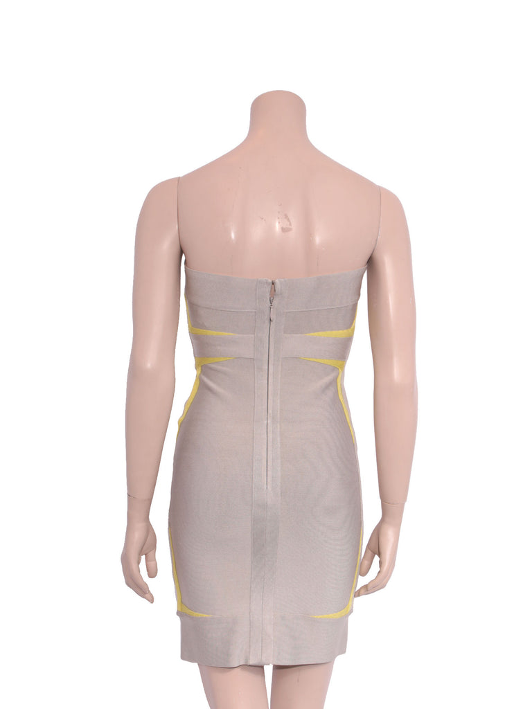 Herve Leger Strapless Bandage Dress
