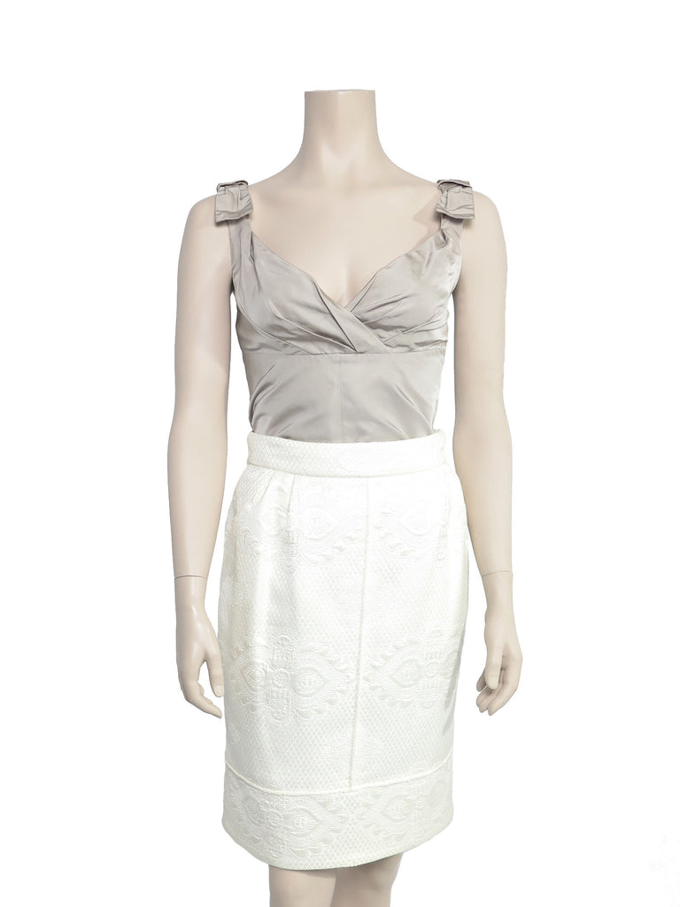 Louis Vuitton Embroidered Skirt