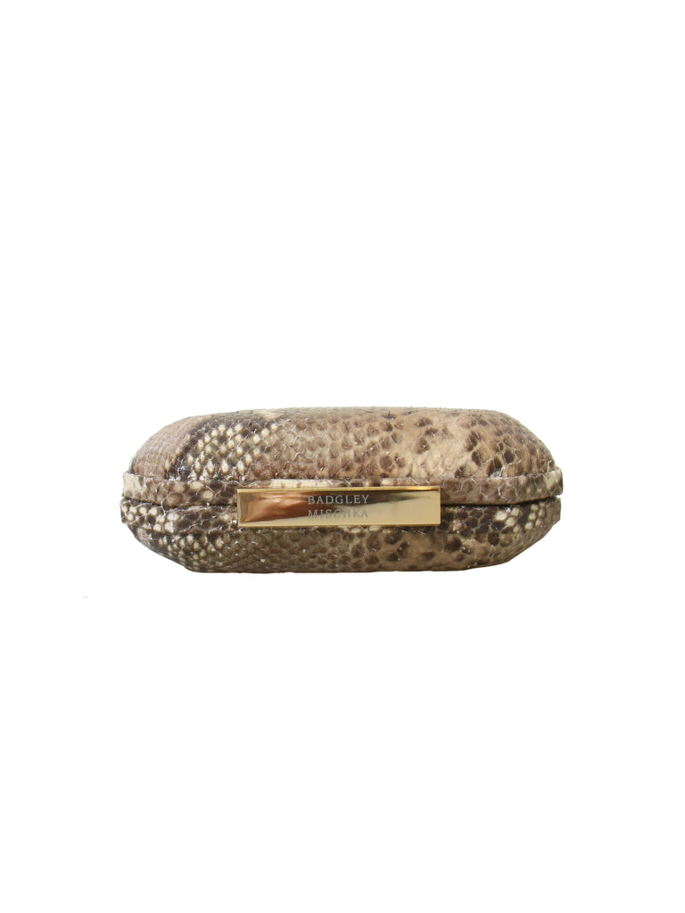 Badgley Mischka Snakeskin Clutch