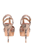 Miu Miu Snakeskin Platform Sandals