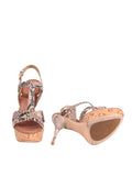 Miu Miu Snakeskin Platform Sandals