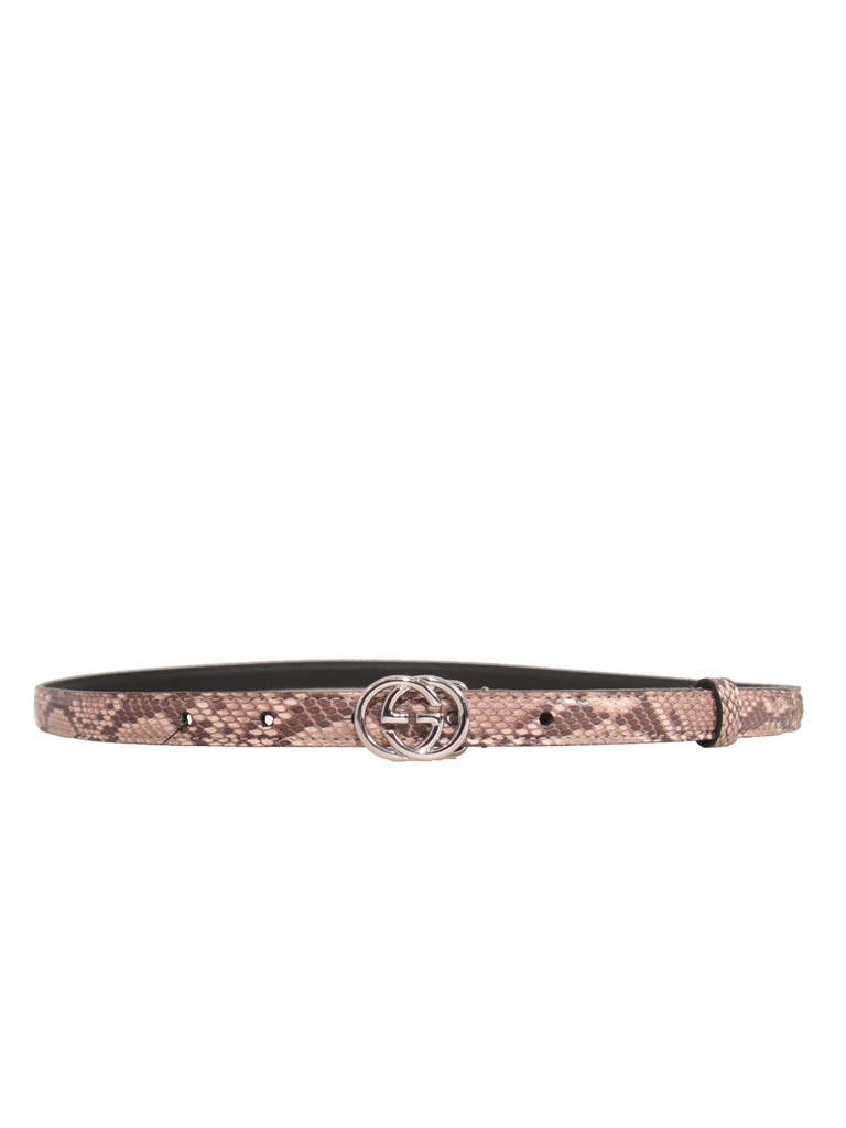 Gucci Thin Snakeskin Belt