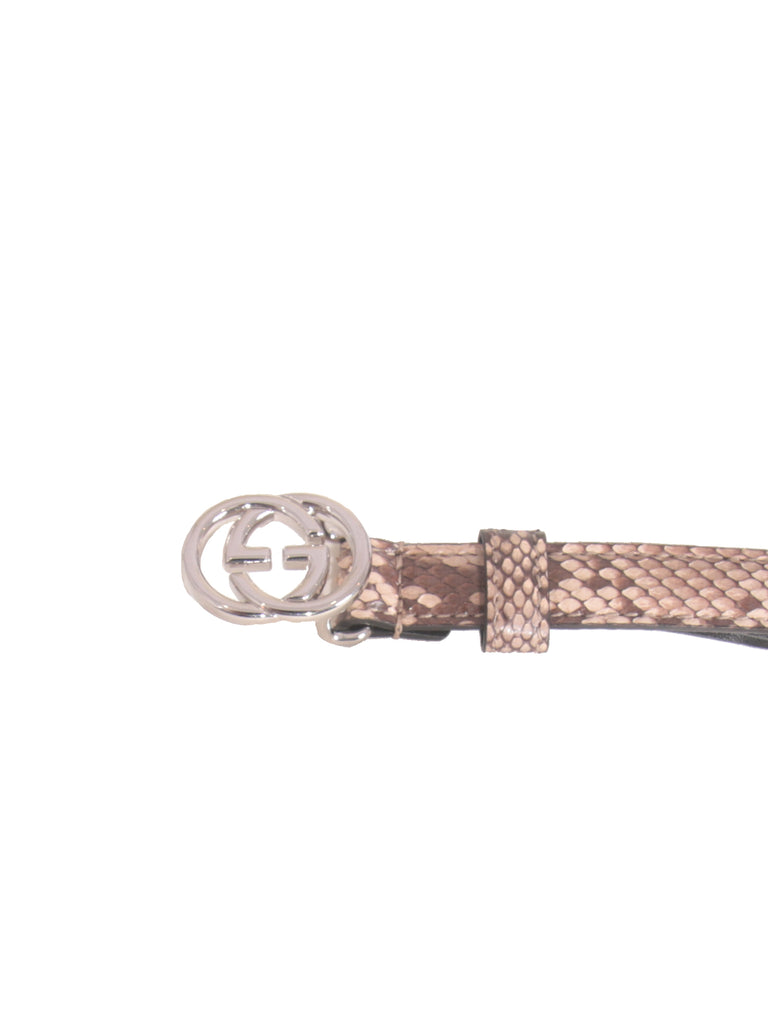 Gucci Thin Snakeskin Belt