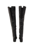 Stuart Weitzman Polished Leather Thigh-High Flat Boots