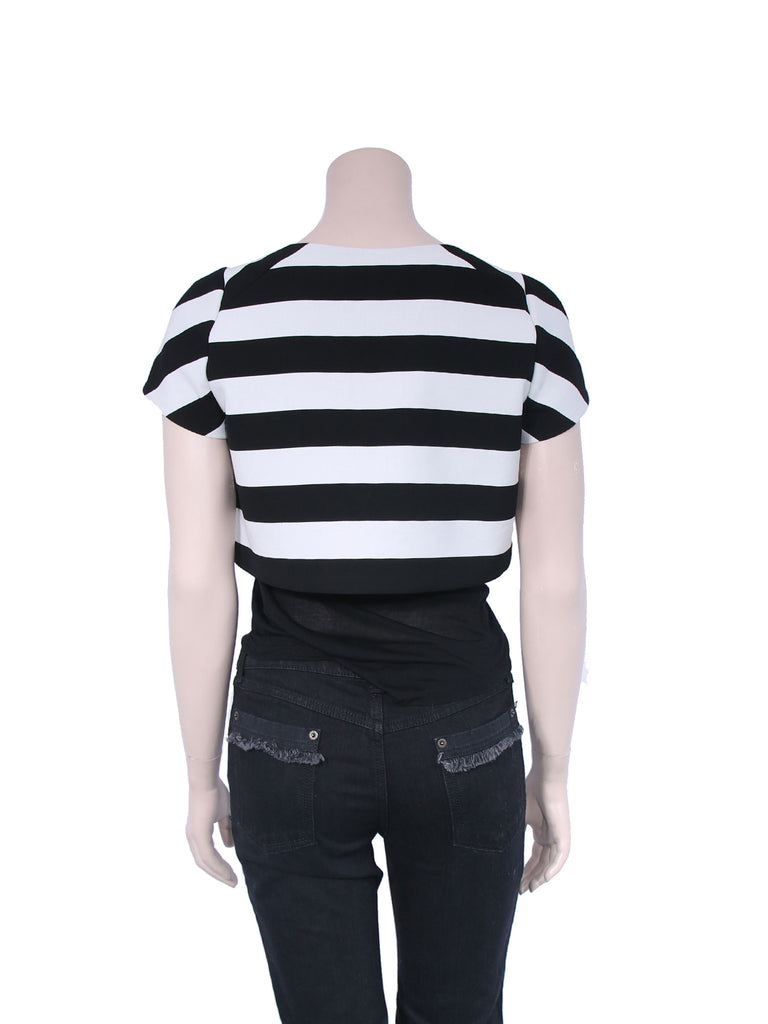 Maje Striped Crop Top