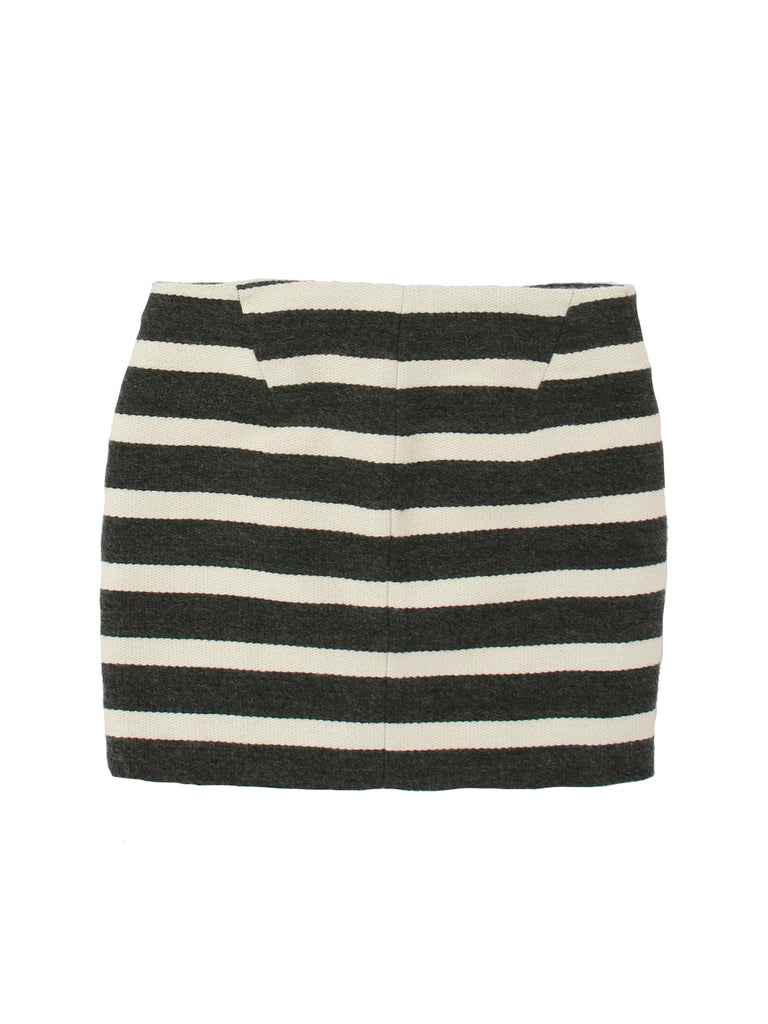 Maje Striped Mini Skirt