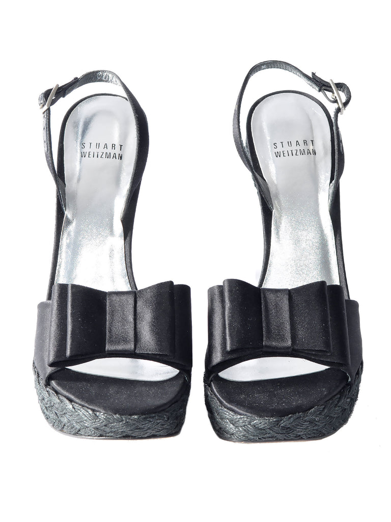 Stuart Weitzman Bow Woven Sandals