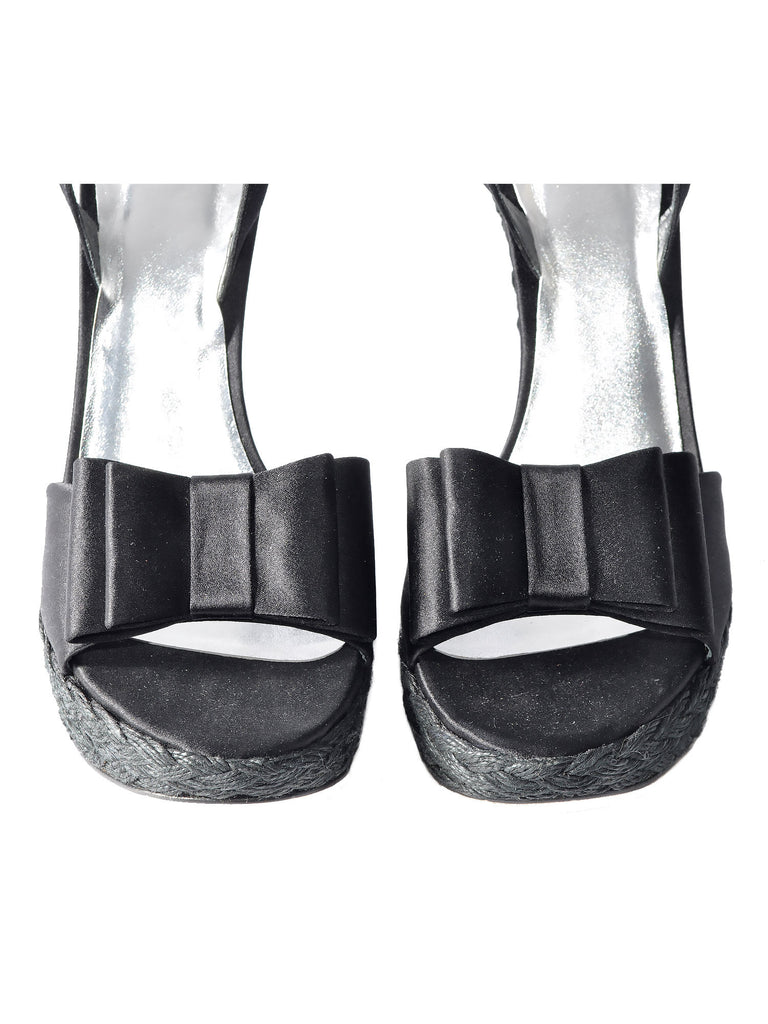 Stuart Weitzman Bow Woven Sandals