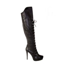 Stuart Weitzman Laced-Up Thigh-High Boots
