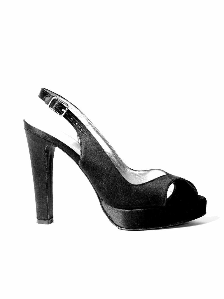 Stuart Weitzman Satin Sling-Back Sandals