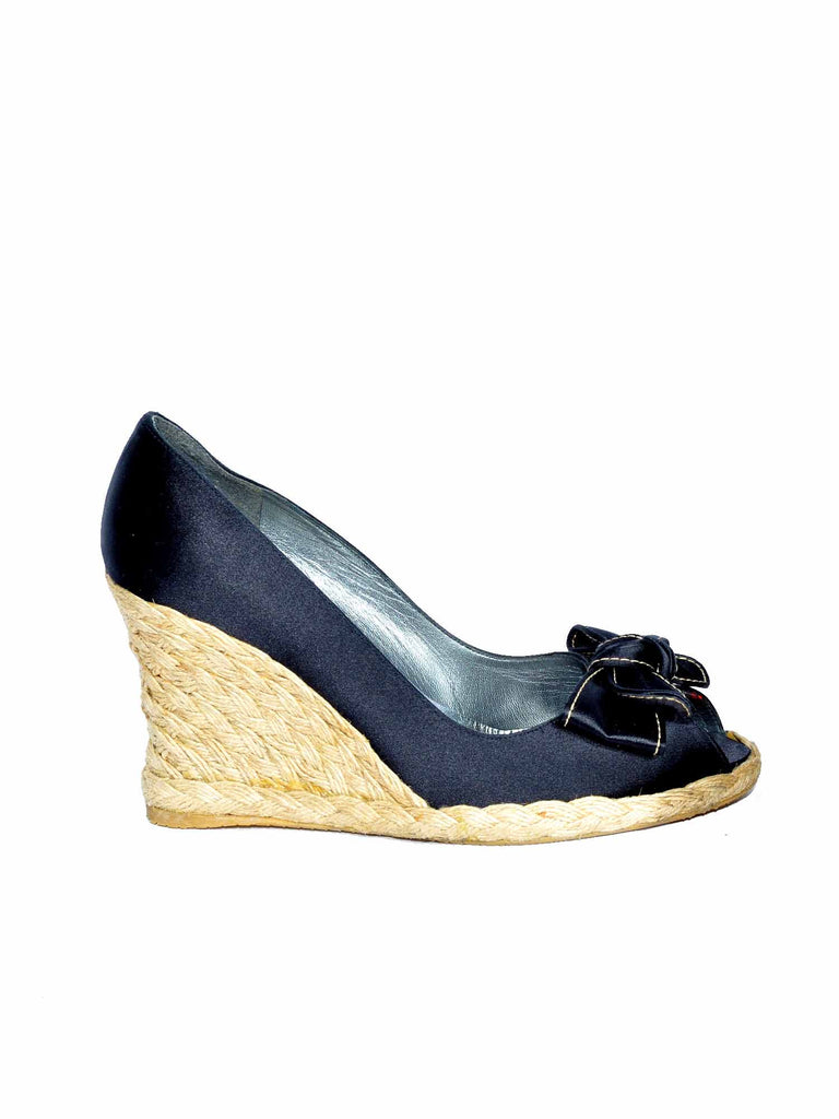 Stuart Weitzman Bow Wedges