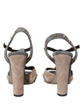 Gucci Suede Studded Sandals