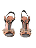 Gucci Suede Studded Sandals